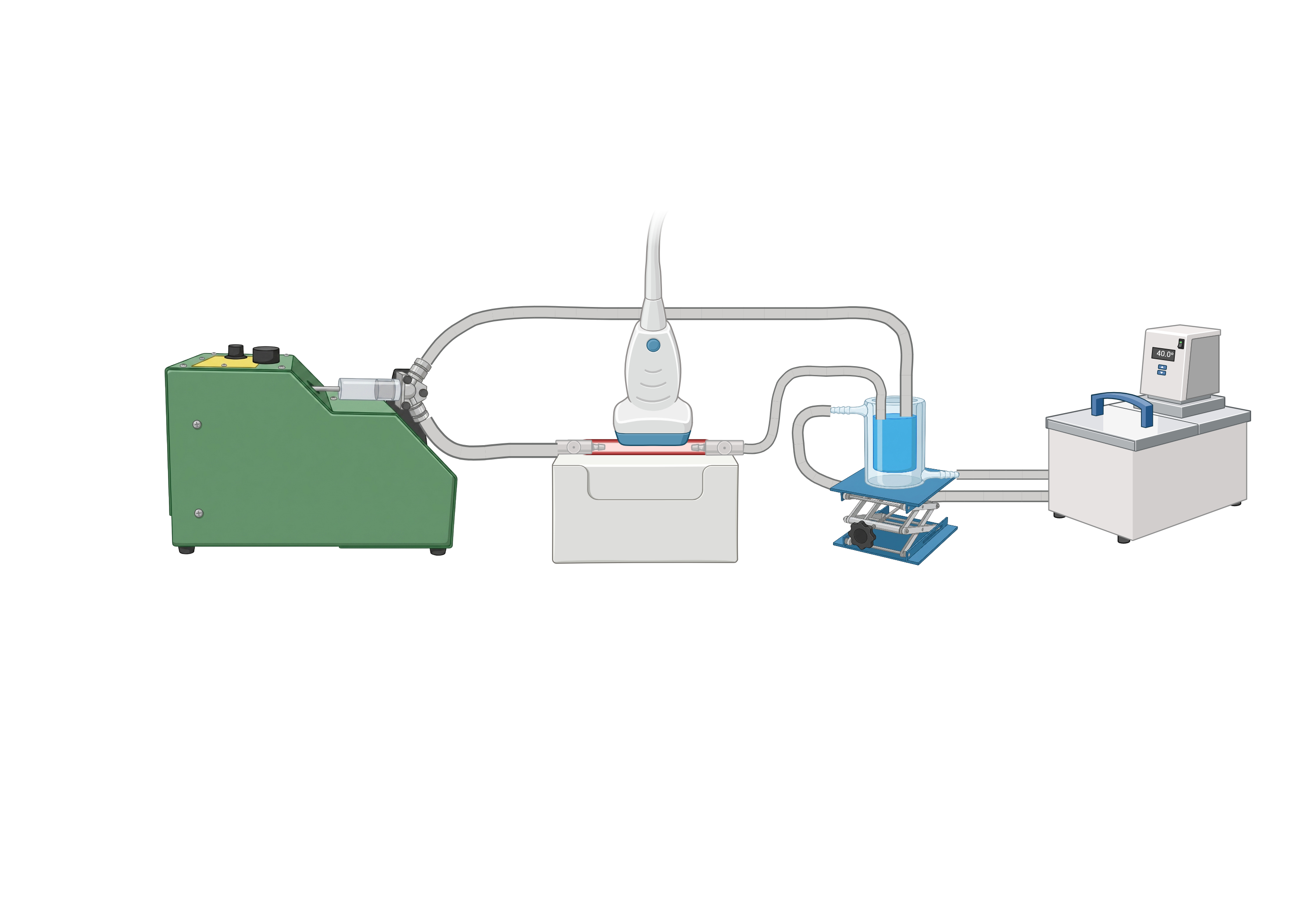 Human vessel perfusion platform schematic